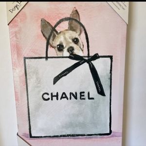 New puppy fashion designer wall decor